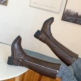 レザーブーツ エコレザー ニーハイブーツ | SUNSHINE CLOSET | 詳細画像1 