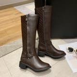 レザーブーツ エコレザー ニーハイブーツ | SUNSHINE CLOSET | 詳細画像11 