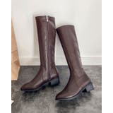 ブラウン | ニーハイブーツ レディース レザーブーツ | SUNSHINE CLOSET