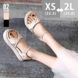 厚底サンダル レディース ベルト 全2色 | SUNSHINE CLOSET | 詳細画像1 