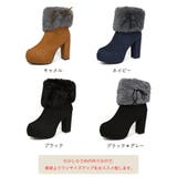 ファーブーツ ブーティー 太ヒール 韓国 | SUNSHINE CLOSET | 詳細画像2