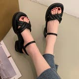 厚底サンダル 美脚 レディース 韓国 夏 | SUNSHINE CLOSET | 詳細画像4 