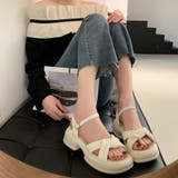 厚底サンダル 美脚 レディース 韓国 夏 | SUNSHINE CLOSET | 詳細画像7 