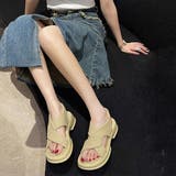 厚底サンダル クロスベルト 美脚 韓国夏 | SUNSHINE CLOSET | 詳細画像10 