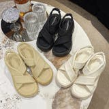 厚底サンダル クロスベルト 美脚 韓国夏 | SUNSHINE CLOSET | 詳細画像12 