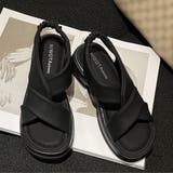 厚底サンダル クロスベルト 美脚 韓国夏 | SUNSHINE CLOSET | 詳細画像13 