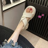厚底サンダル クロスベルト 美脚 韓国夏 | SUNSHINE CLOSET | 詳細画像8 