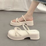 厚底サンダル ミュールサンダル 美脚 夏 | SUNSHINE CLOSET | 詳細画像10