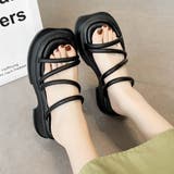 厚底サンダル ストラップ 美脚 韓国 夏 | SUNSHINE CLOSET | 詳細画像1 