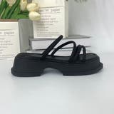 厚底サンダル ストラップ 美脚 韓国 夏 | SUNSHINE CLOSET | 詳細画像11 