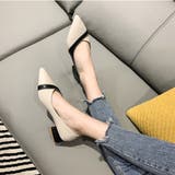 パンプス ポインテッドトゥ 配色 韓国 | SUNSHINE CLOSET | 詳細画像5