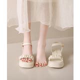 厚底サンダル 太ヒール 美脚 春夏 | SUNSHINE CLOSET | 詳細画像6 