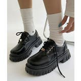 厚底 ローファー 編み上げ 韓国風 | SUNSHINE CLOSET | 詳細画像1 