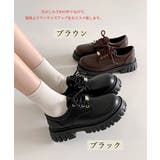 厚底 ローファー 編み上げ 韓国風 | SUNSHINE CLOSET | 詳細画像2 