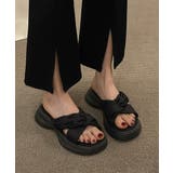 厚底サンダル ミュールサンダル 韓国風 | SUNSHINE CLOSET | 詳細画像1