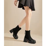 ショートブーツ 厚底 ブーティー 春秋冬 | ANGELCLOSET | 詳細画像2