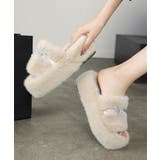 厚底ファーサンダル 蝶々 スリッパ 秋冬 | SUNSHINE CLOSET | 詳細画像11 