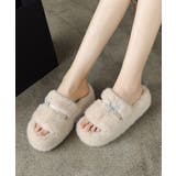 厚底ファーサンダル 蝶々 スリッパ 秋冬 | SUNSHINE CLOSET | 詳細画像12 