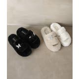 厚底ファーサンダル 蝶々 スリッパ 秋冬 | SUNSHINE CLOSET | 詳細画像2 