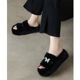 厚底ファーサンダル 蝶々 スリッパ 秋冬 | SUNSHINE CLOSET | 詳細画像20 