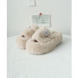 厚底ファーサンダル 蝶々 スリッパ 秋冬 | SUNSHINE CLOSET | 詳細画像27 