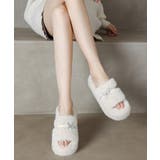 厚底ファーサンダル 蝶々 スリッパ 秋冬 | SUNSHINE CLOSET | 詳細画像5 