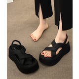 厚底サンダル クロスベルト レディース夏 | SUNSHINE CLOSET | 詳細画像2 