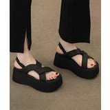 厚底サンダル クロスベルト レディース夏 | SUNSHINE CLOSET | 詳細画像3 