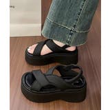 厚底サンダル クロスベルト レディース夏 | SUNSHINE CLOSET | 詳細画像4 