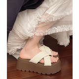厚底サンダル レディース クロッシー編み | SUNSHINE CLOSET | 詳細画像5