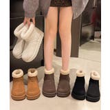 ムートンブーツ 厚底無地 ショートブーツ | SUNSHINE CLOSET | 詳細画像16 