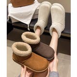 ムートンブーツ 厚底無地 ショートブーツ | SUNSHINE CLOSET | 詳細画像17 