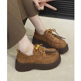 厚底ローファー レースアップ 韓国風靴 | SUNSHINE CLOSET | 詳細画像2 