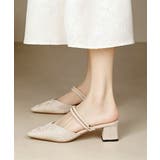 チャンキーヒール ポインテッドトゥ 痛くない | SUNSHINE CLOSET | 詳細画像9