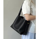 ショルダーバッグ 黒 無地 トートバッグ | SUNSHINE CLOSET | 詳細画像5 