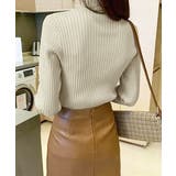 ニットトップス プチハイネック 配色 | SUNSHINE CLOSET | 詳細画像7 