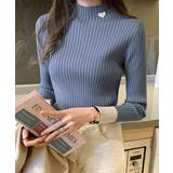 ニットトップス プチハイネック 配色 | SUNSHINE CLOSET | 詳細画像8 