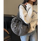 デニムトートバッグ ラウンドバッグ 無地 | SUNSHINE CLOSET | 詳細画像12 