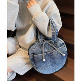 デニムトートバッグ ラウンドバッグ 無地 | SUNSHINE CLOSET | 詳細画像15 