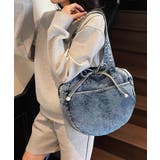 デニムトートバッグ ラウンドバッグ 無地 | SUNSHINE CLOSET | 詳細画像17 
