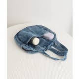 デニムトートバッグ ラウンドバッグ 無地 | SUNSHINE CLOSET | 詳細画像24 