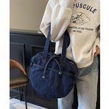 デニムトートバッグ ラウンドバッグ 無地 | SUNSHINE CLOSET | 詳細画像3 