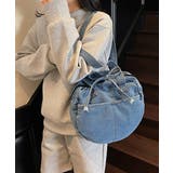 デニムトートバッグ ラウンドバッグ 無地 | SUNSHINE CLOSET | 詳細画像7 