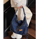 デニム ショルダーバッグ A4 大容量 | SUNSHINE CLOSET | 詳細画像10