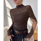 カットソー レディース 長袖 透け感 | ANGELCLOSET | 詳細画像7
