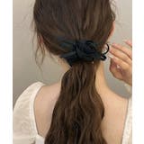 サテンシュシュ ヘアゴム ローズ | SUNSHINE CLOSET | 詳細画像3 