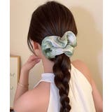 シュシュ マーブル柄 ボリュームヘアゴム | SUNSHINE CLOSET | 詳細画像4 