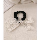 シュシュ レースリボン パール ヘアゴム | SUNSHINE CLOSET | 詳細画像4 