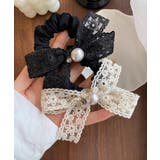 シュシュ レースリボン パール ヘアゴム | SUNSHINE CLOSET | 詳細画像8 