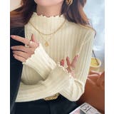 ニットソー 長袖 プチハイネック 韓国風 | SUNSHINE CLOSET | 詳細画像1 